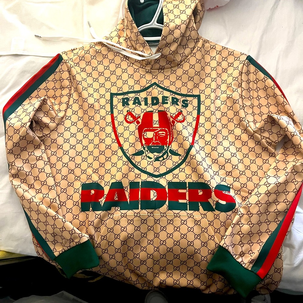 Brand new (REP) Gucci x raiders dri-fit light hoodie